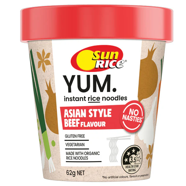 Sunrice Yum Instant Rice Noodle 62g Varieties - Image 3