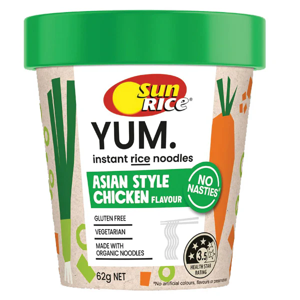 Sunrice Yum Instant Rice Noodle 62g Varieties - Image 4
